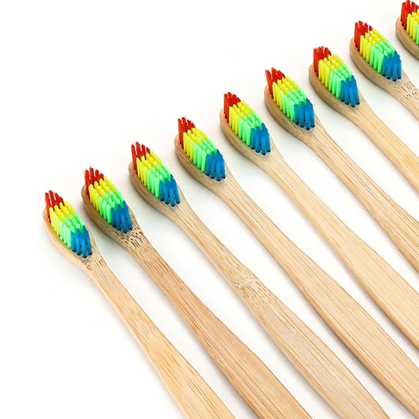 Bambu med regnbågens färger - flerpack REA 30%
