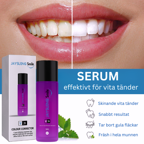 Serum för vitare tänder