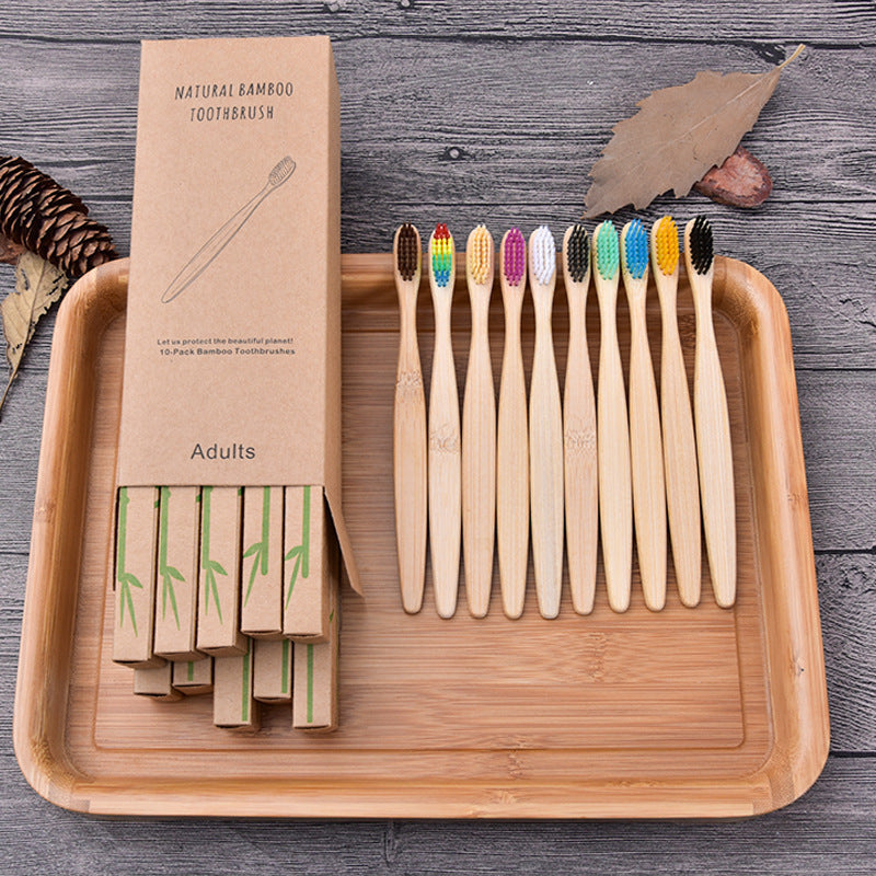 Tandborstar i bambu, flerpack - REA 30%