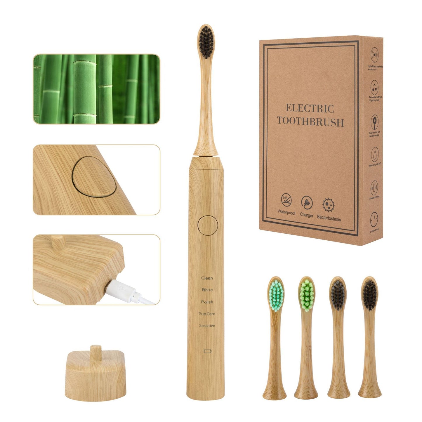 NYHET! Bambu eltandborste Sonic: REA 50%