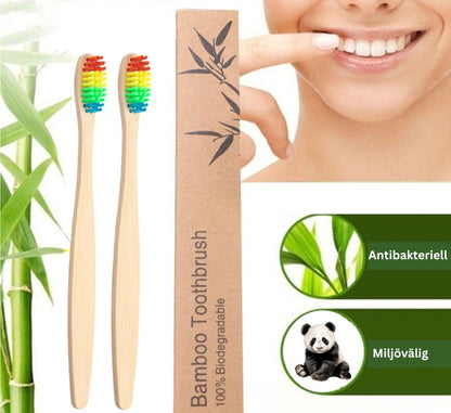Bambu med regnbågens färger - flerpack REA 30%
