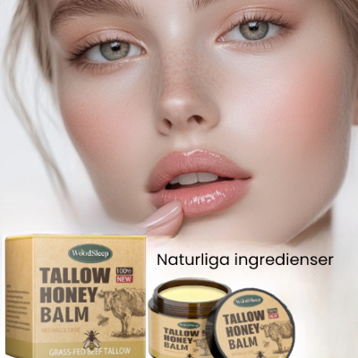 Läppsalva med honung, vitamin E och talg